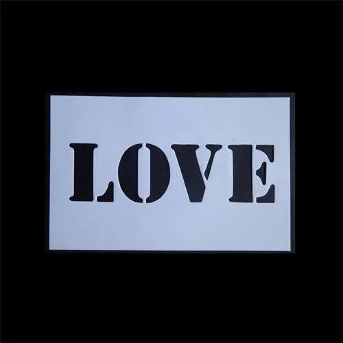Pochoir signalétique love