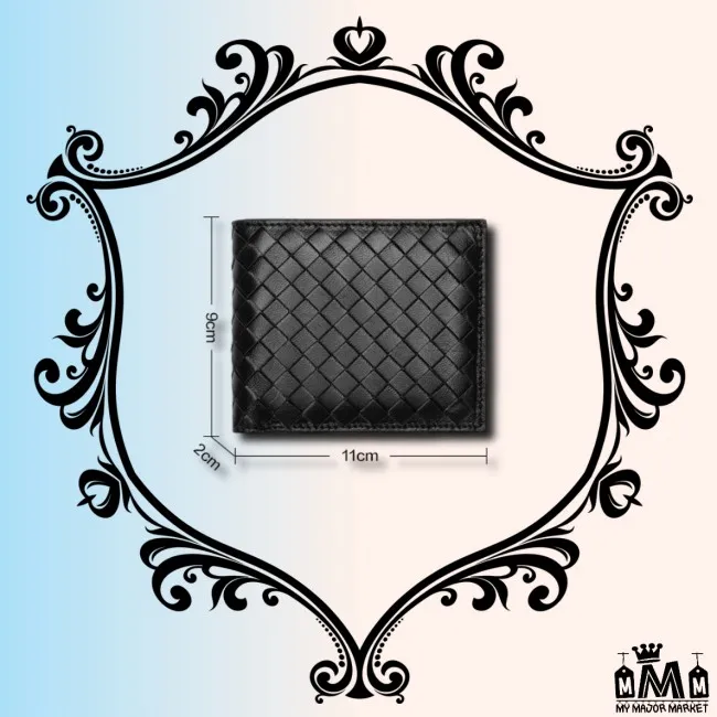 PORTEFEUILLE DE LUXE - TISSÉ MAIN - CUIR ANILINE