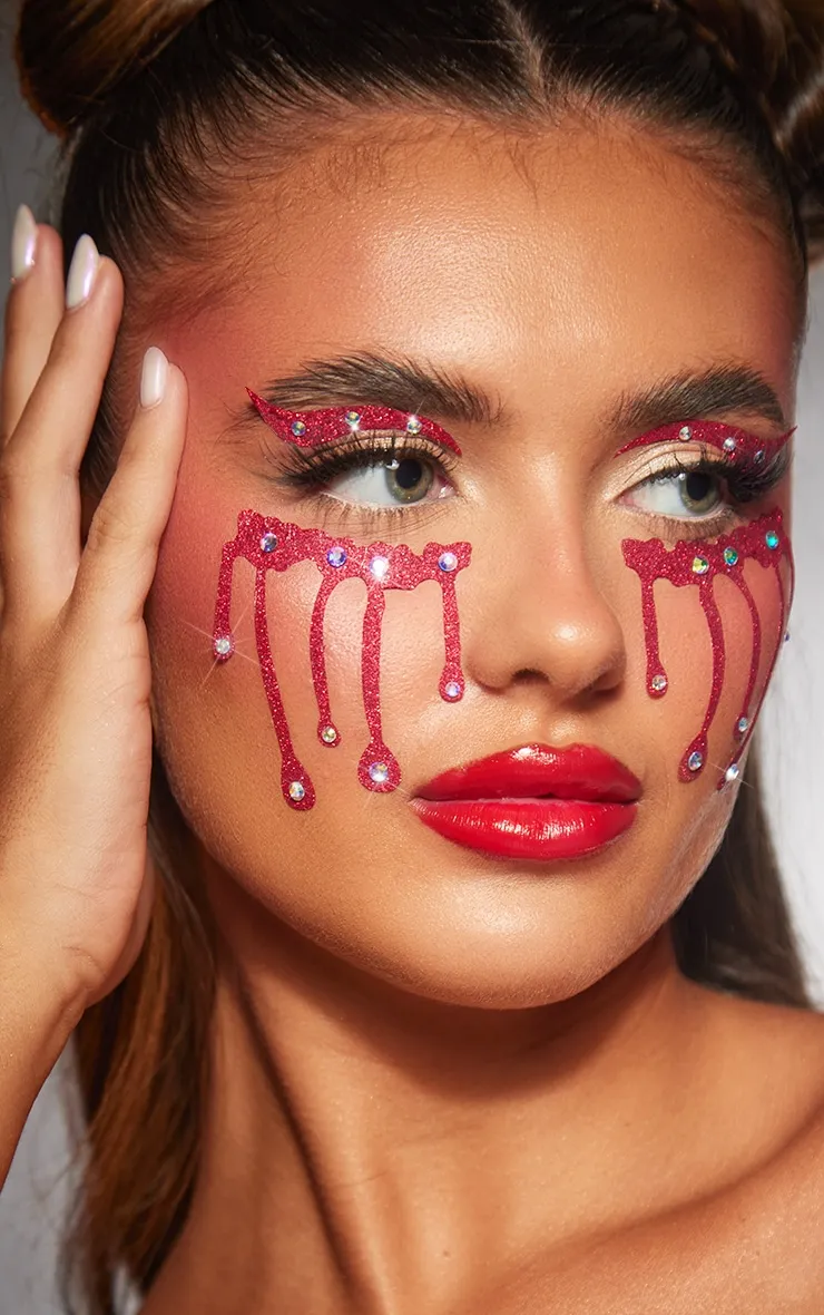 PRETTYLITTLETHING Stickers pour visage & corps effet gouttes de sang