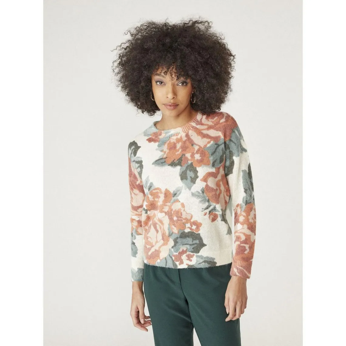 Pull imprimé petites fleurs | 3 Suisses