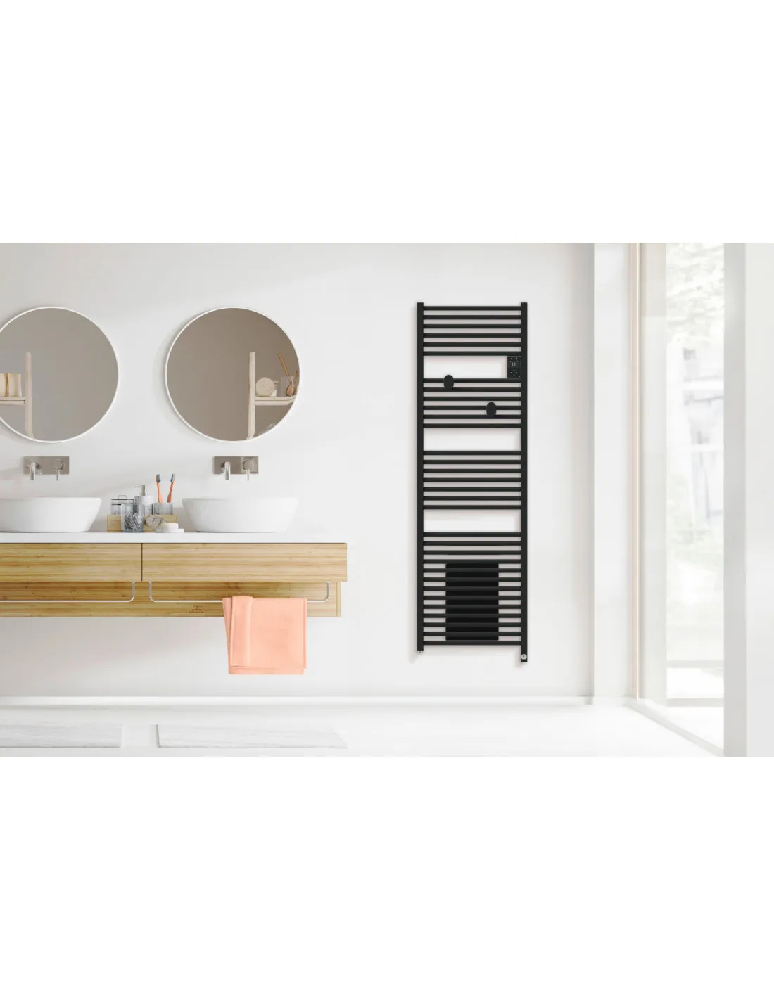 RADIATEUR SÈCHE-SERVIETTES CONNECTÉ RIVA 5 500W BLANC BRILLANT THERMOR 471265