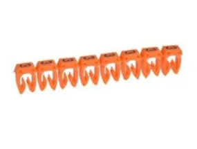 Repère CAB 3 pour filerie 4mm² à 6mm² avec chiffre 3 orange - LEGRAND