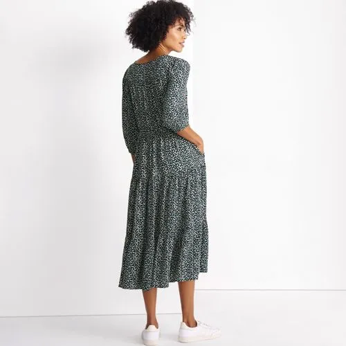 Robe Midi Bohème en Viscose, Femme Stature Standard