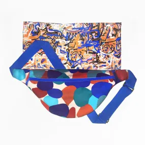 Sac banane en velours motif Bily - ZéphyrAndCo