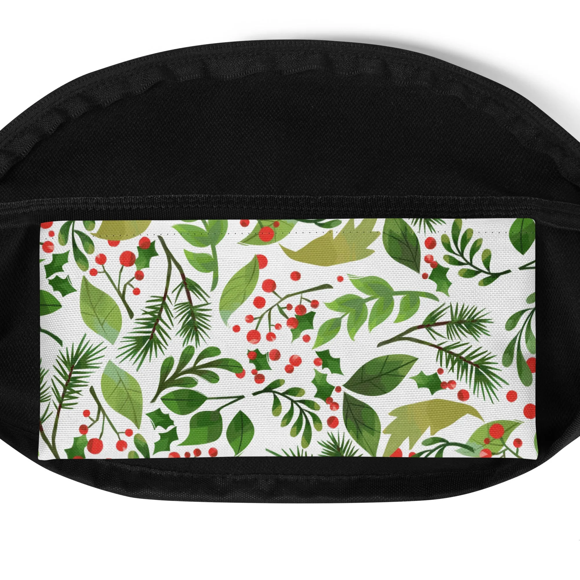 Sac Banane Feuilles vertes et baies