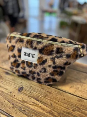 Sacoche Bichette   Fausse fourrure léopard