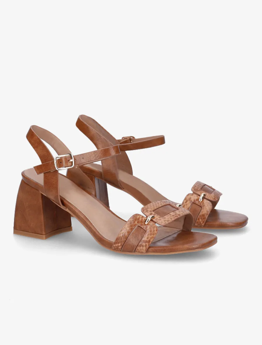 Sandales en simili effet python - Camel