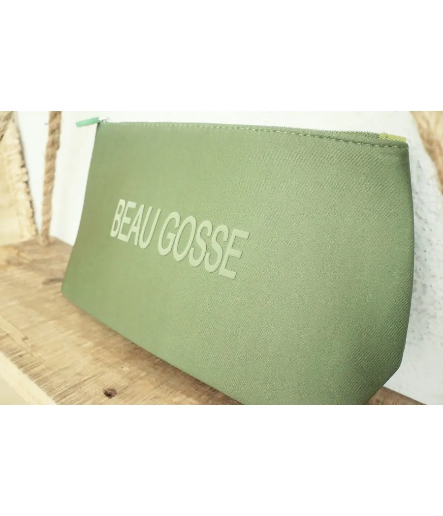 SANTAIA TROUSSE HOMME BEAU GOSSE NEOPRENE KAKI CADEAU VOYAGE TOILETTE