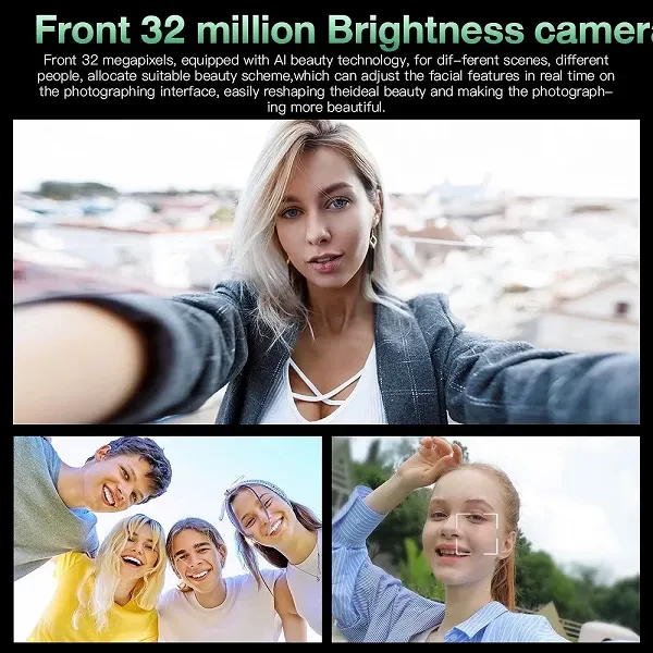 Smartphone S24 Ultra +, 5G, 16 Go + 1 To, Android 13, 6800mAh, Face Heroes, Déverrouillage empreintes digitales et fascials