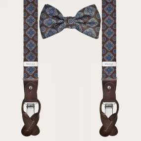 Style Exclusif | Ensemble Bretelles en Soie et Noeud Papillon BRUCLE