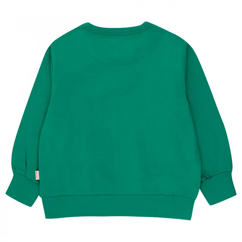 Sweatshirt tiny peace vert enfants Tinycottons | Petites Fripouilles