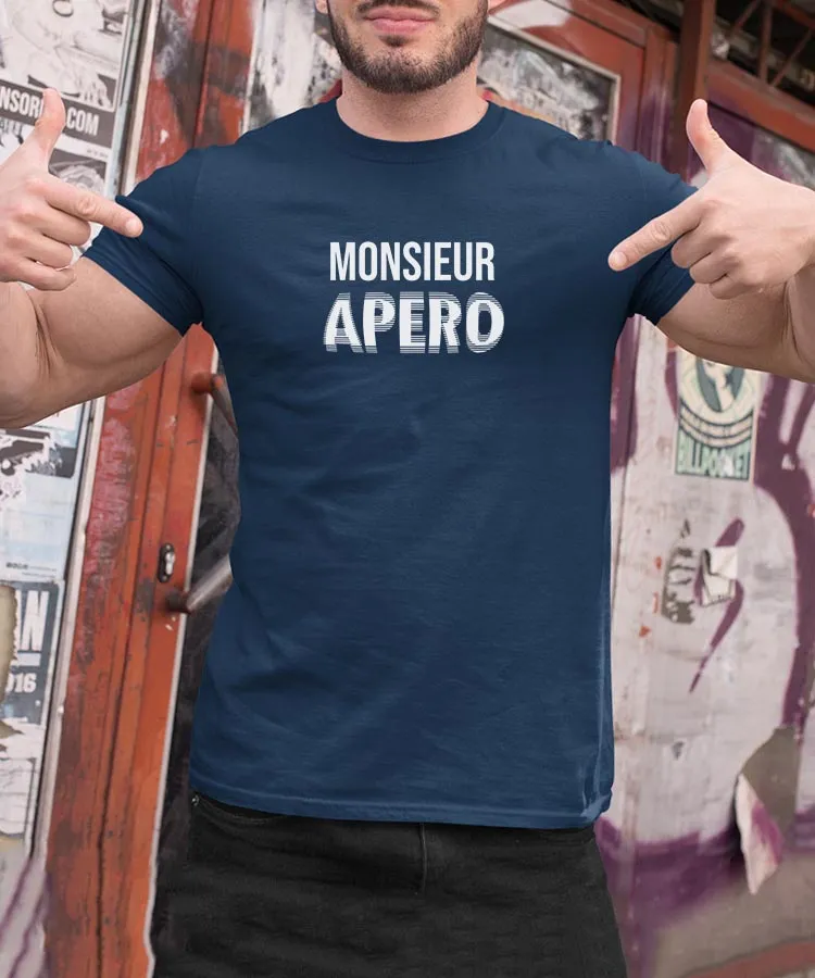 T-Shirt Monsieur apéro face Pour homme