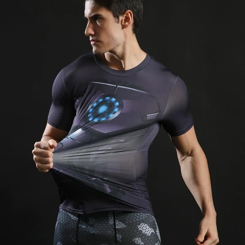 T-Shirt Musculation Iron Man Noir