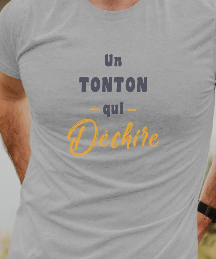 T-Shirt Un Tonton Qui déchire Pour homme