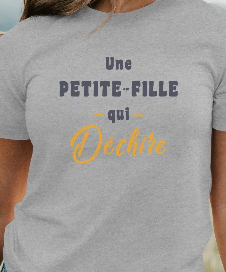 T-Shirt Une Petite-Fille Qui déchire Pour femme