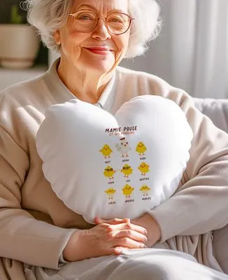 Tablette de chocolat Mamie poule et ses poussins personnalisé