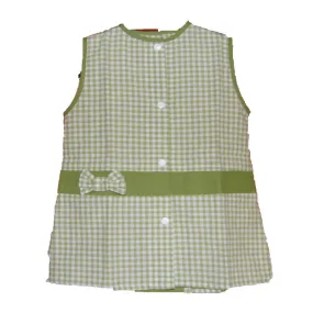 Tablier chasuble sans manches fille -Fantaisie Noeud