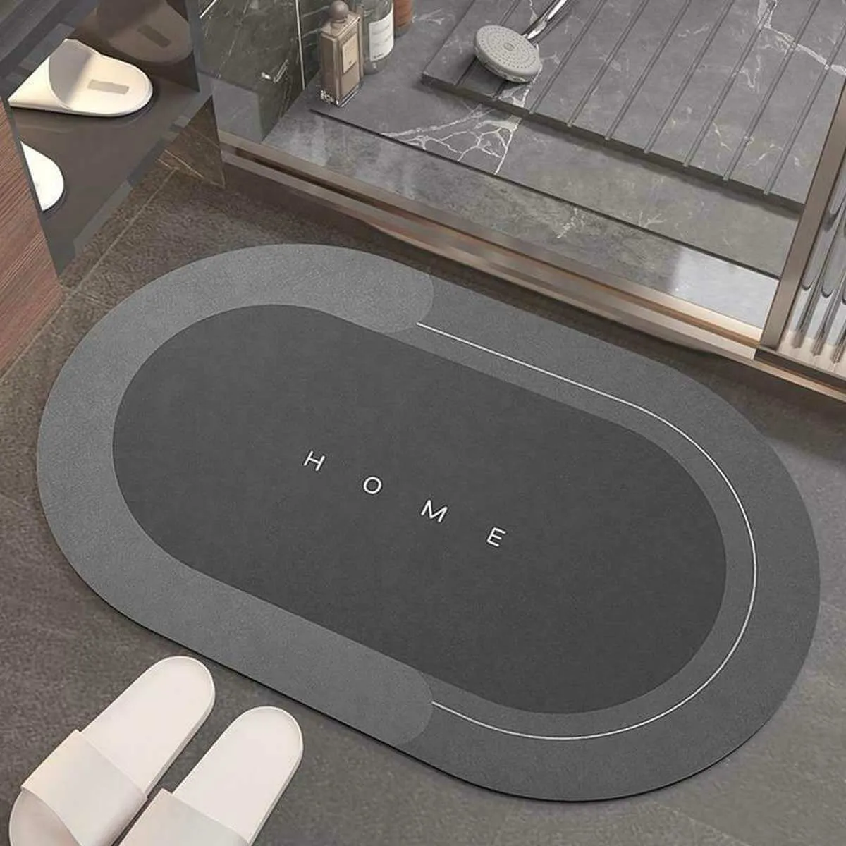 Tapis ovale à séchage rapide