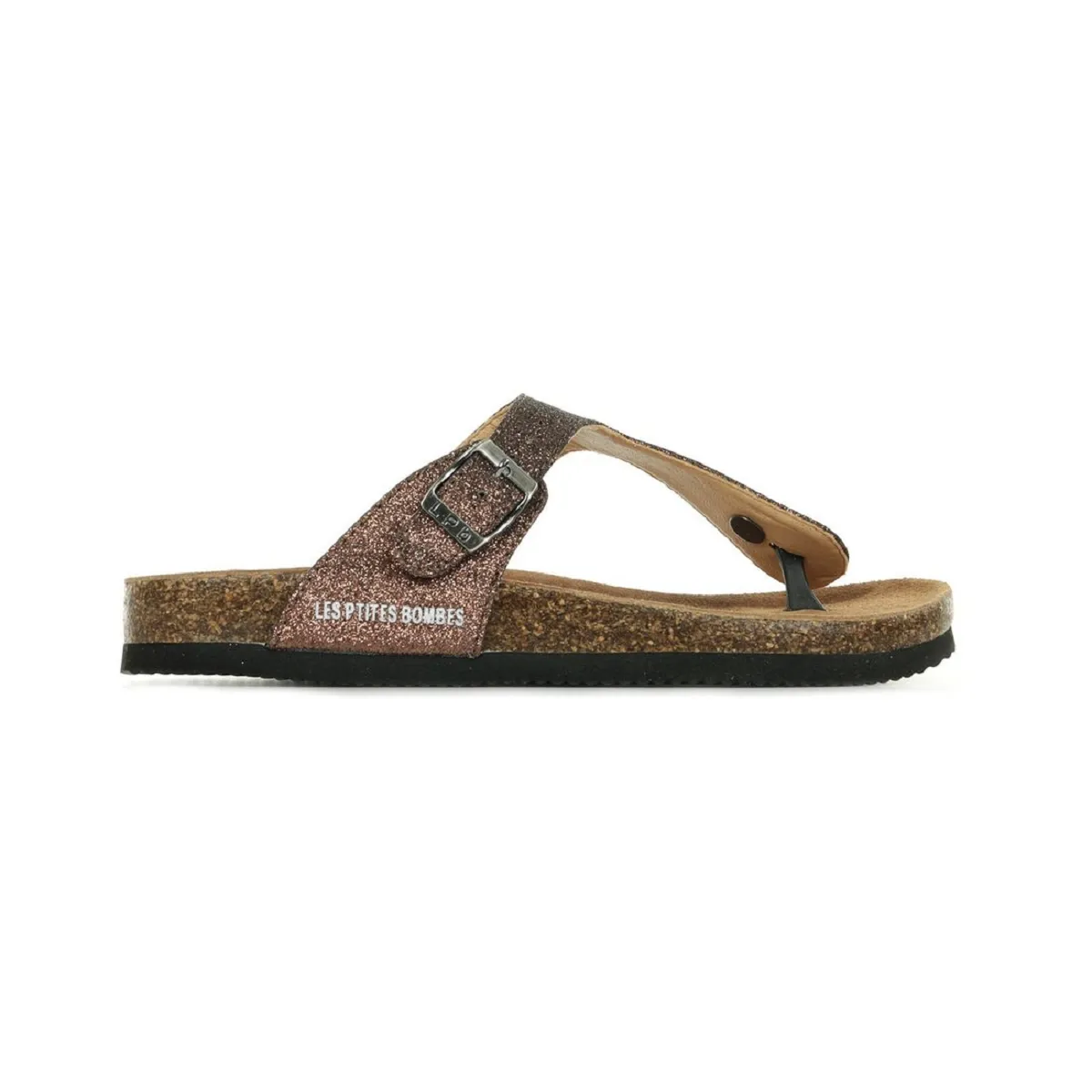 Tongs Les petites bombes tania marron