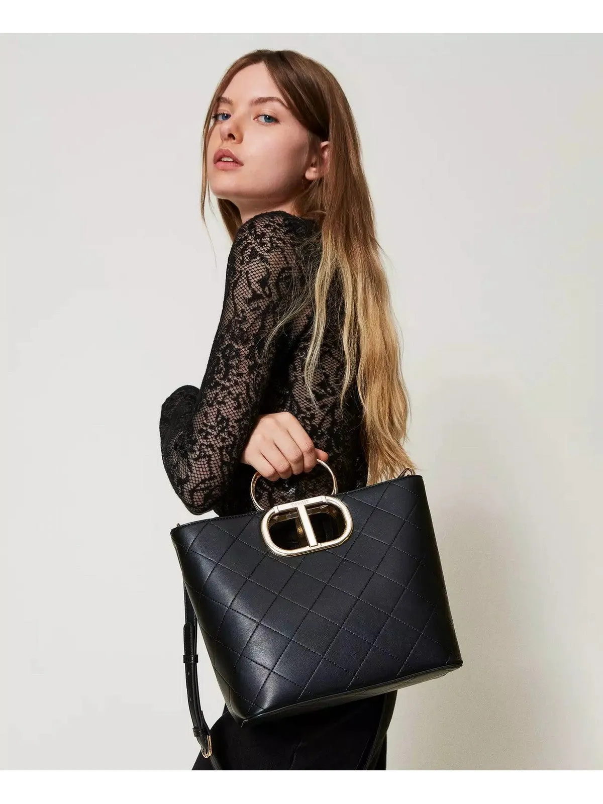 TWINSET Sac Femme Lila 242TD8160 00006 Noir