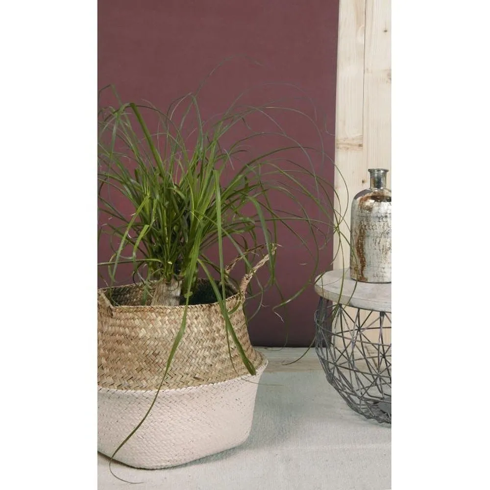 Vase flacon en verre antique indu grand